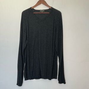 Banana‎ Republic Men’s Stretch V-Neck Sweater Dark Gray Size XXL